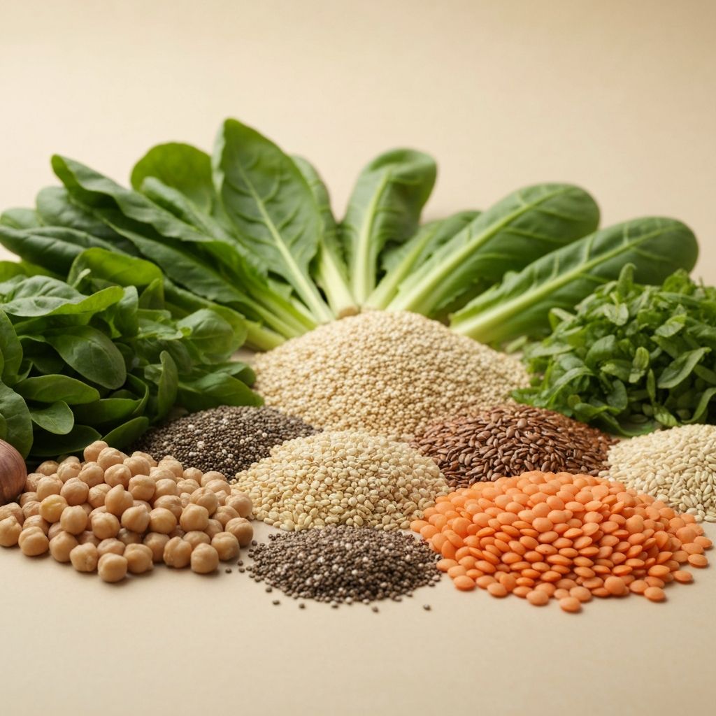 Arrangement of healthy foods representing nutrition and wellness